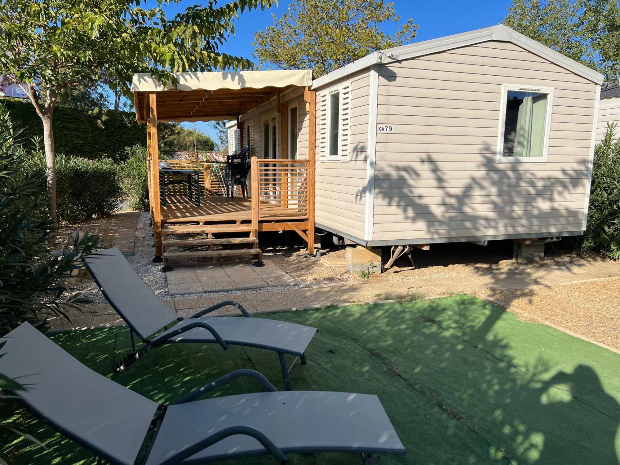 Mobilhome La Carabasse Vias Plage Exteriör bild